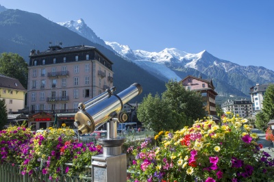 Chamonix Mont Blanc été fleuri
