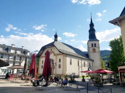 Saint Gervais les Bains - le village l'été