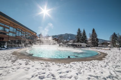 Megève - spa extérieur hiver