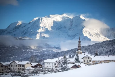 Combloux - village en hiver